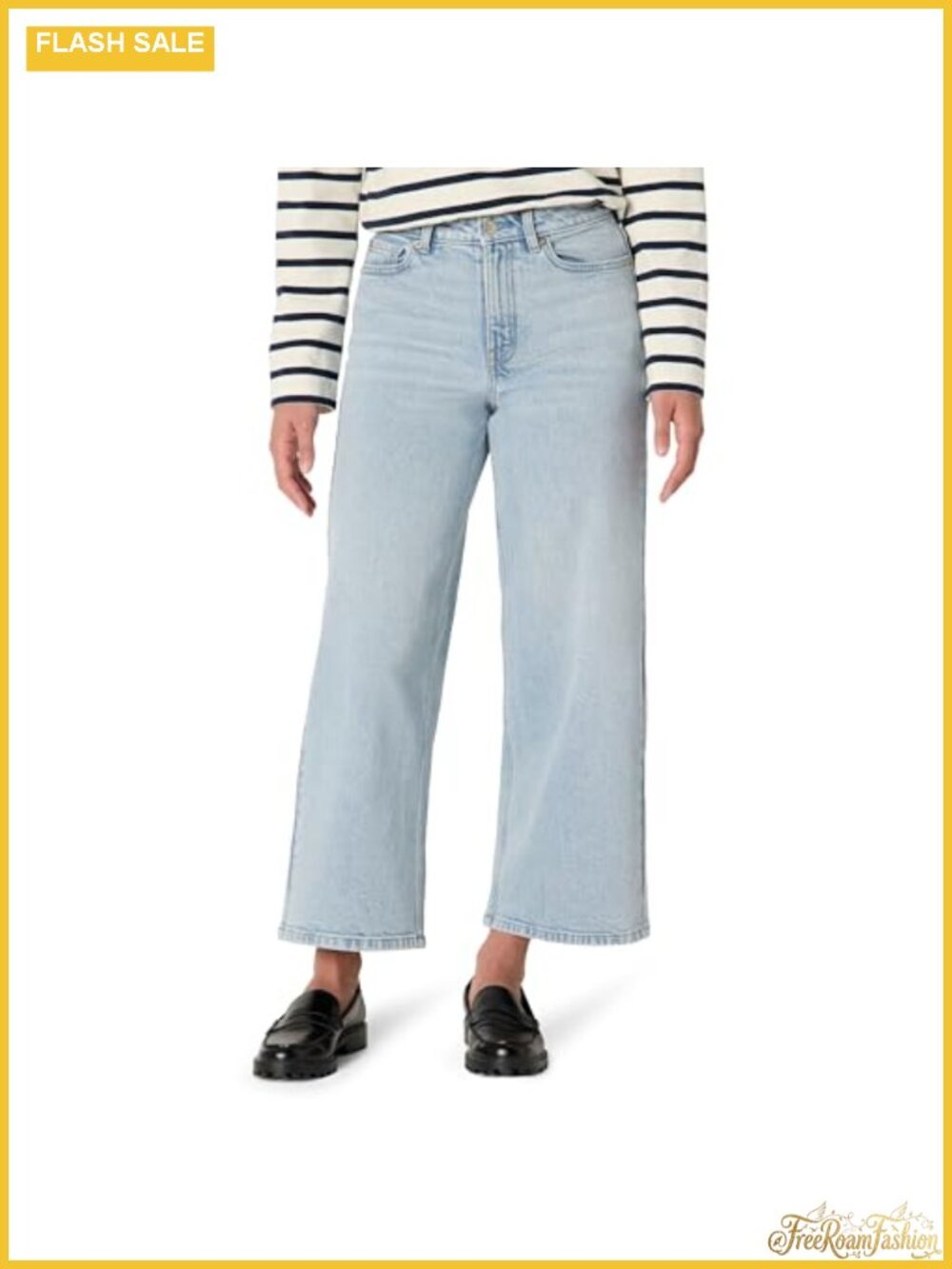 Women's High-Rise Wide Leg Crop Jeans